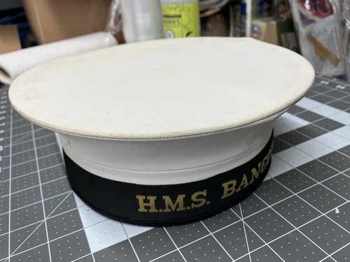 Vintage hms bangor naval hat - bangor,